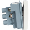 Выключатель одноклавишный IEK ВКО-21-00-П (на 2 модуля) ПРАЙМЕР белый - CKK-40D-VO2-K01
